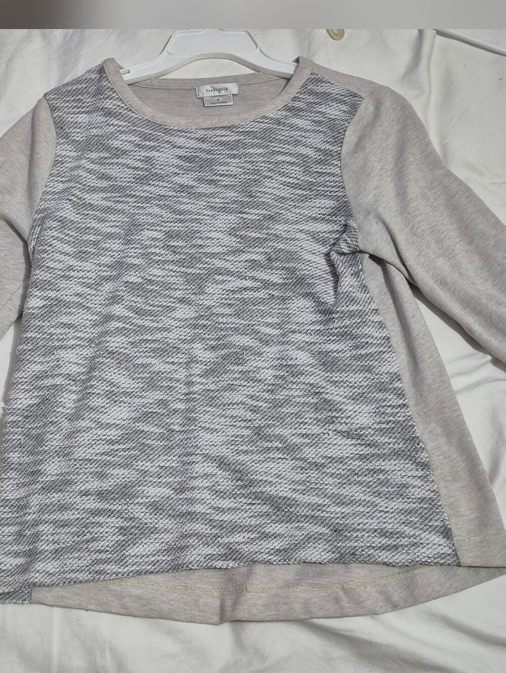 Van Heusen Light Gray Marled Crew Neck Sweater